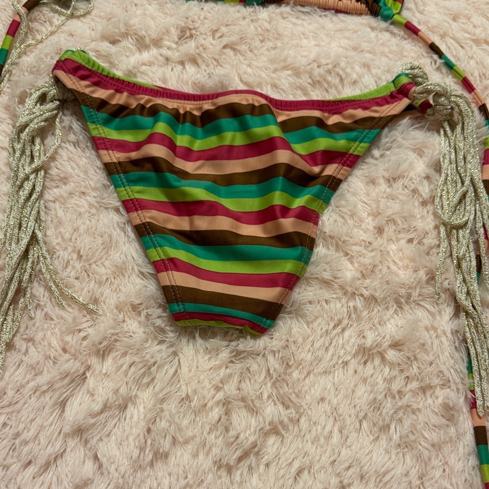 VIX Striped Multicolor Bikini - Picture 8 of 11